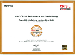 Performance and Rating Certificate