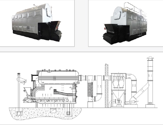 Single Drum Chain Grate Coal Biomass Fired Boiler