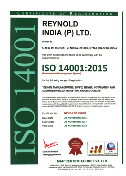 ISO 14001 Certificate